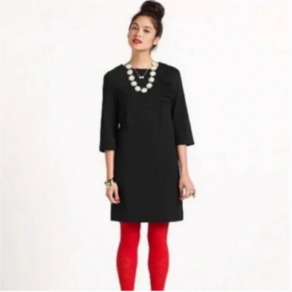 Kate Spade Black Ponte‎ Dress with 3/4 Sleeves